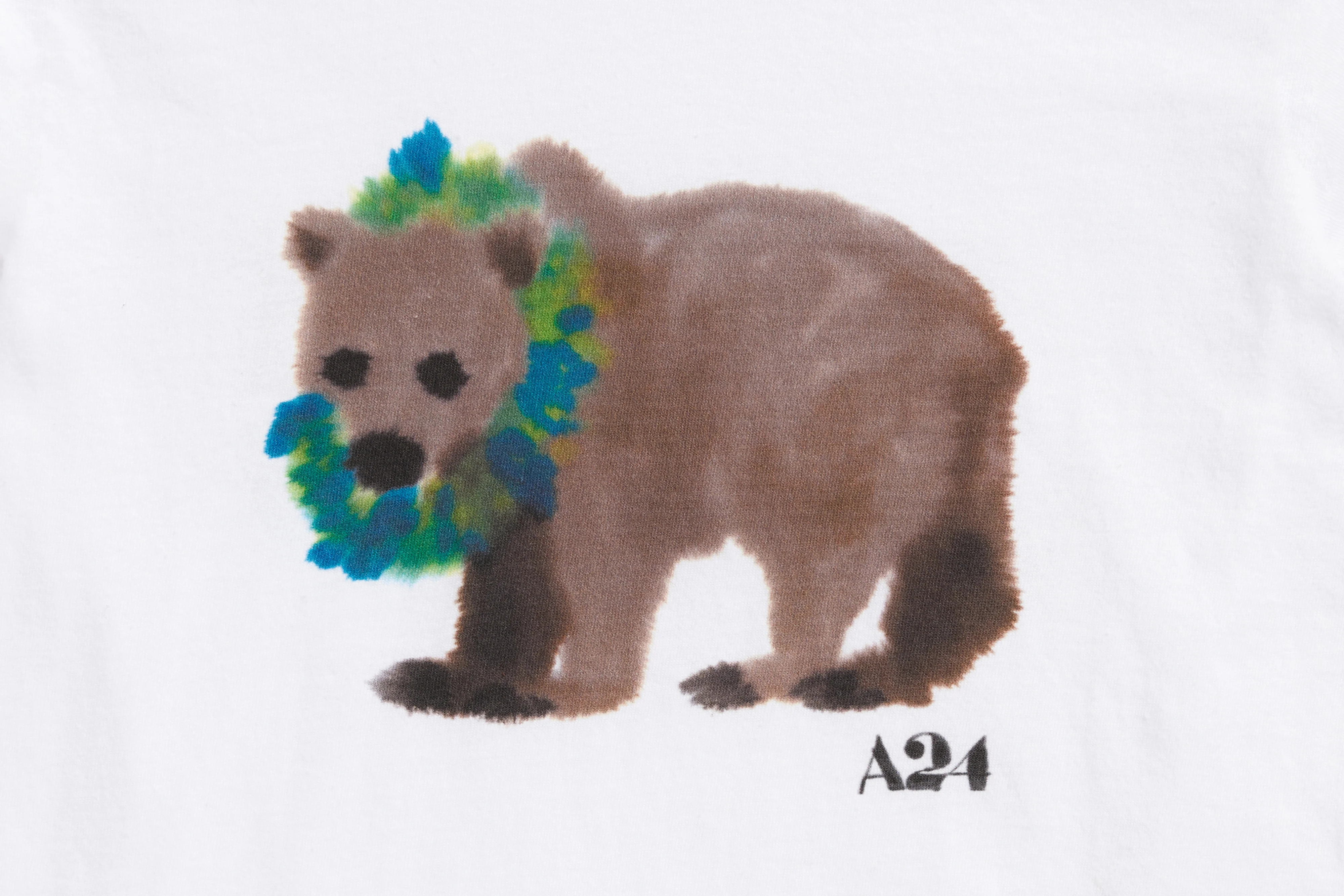 A24 x Rop van Mierlo Bear Watercolor Kids Tee - Image 2